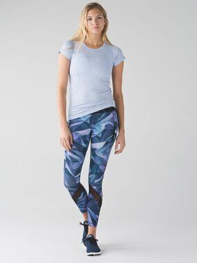 Lululemon Inspire Tight II (Mesh) Pretty Prism Multi/Black Size 4